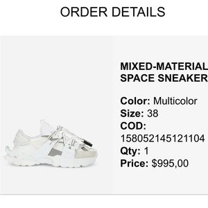 Dolce & Gabbana Mixed- Material Space Sneakers